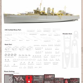 Very Fire Detail Set 1/350 HMS Cornwall Detail Up Set (For Trumpeter 05353) VF350024