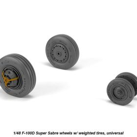 Armory 1/48 F-100D Super Sabre wheels w/ weighted tires AR AW48316
