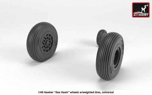 Armory 1/48 Hawker "Sea Hawk" wheels w/ weighted tires AR AW48415