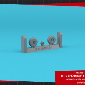 Armory 1/144 B-17B/C/D/E/F Flying Fortress wheels w/ weighted tyres AR AW14321