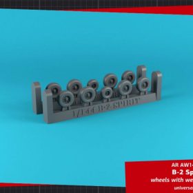 Armory 1/144 B-2 Spirit wheels w/ weighted tires AR AW14303