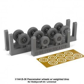 Armory 1/144 Boeing B-36 Peacemaker wheels w/ weighted tires AR AW14301