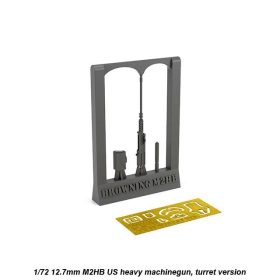Armory 1/72 12.7mm M2HB US heavy machinegun, turret version AR AC7240