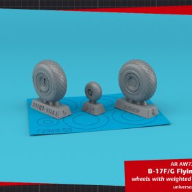 Armory 1/72 B-17G Flying Fortress wheels w/ weighted tyres type "a" (GY) AR AW72351