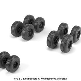 Armory 1/72 B-2 Spirit wheels w/ weighted tires AR AW72326