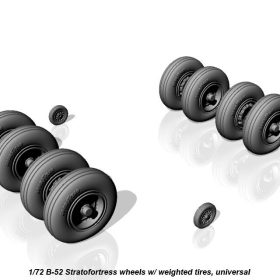 Armory 1/72 B-52 Stratofortress wheels, weighted AR AW72316