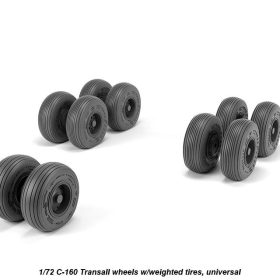 Armory 1/72 C-160 Transall wheels w/weighted tires AR AW72507