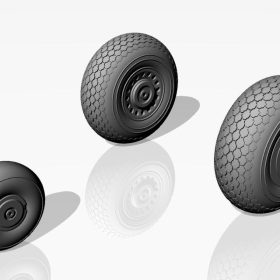 Armory 1/72 Douglas A-20C Boston wheels, mid AR AW72302