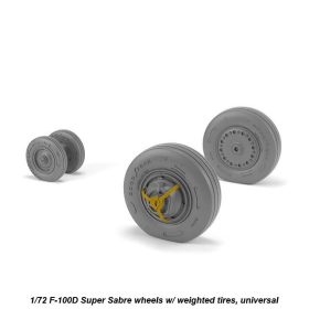 Armory 1/72 F-100D Super Sabre wheels w/ weighted tires AR AW72319