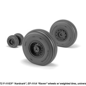 Armory 1/72 F-111 Aardvark late type wheels w/ weighted tires AR AW72338