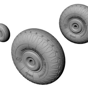 Armory 1/72 Lisunov Li-2 wheels AR AW72011