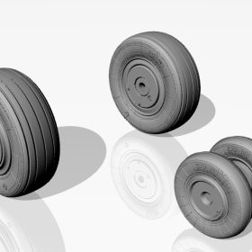 Armory 1/72 Mikoyan МiG-23S,M,MS,MF,U,UB wheels AR AW72015