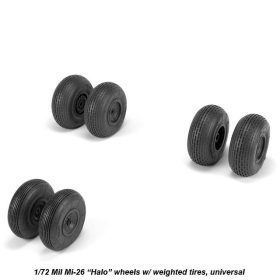 Armory 1/72 Mil Mi-26 Halo wheels w/ weighted tires AR AW72062