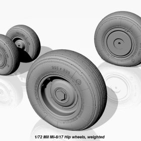 Armory 1/72 Mil Mi-8/17 Hip wheels AR AW72036