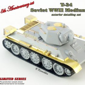 Armory 1/72 T-34 exterior detailing set for Zvezda AR pe7223