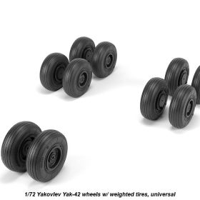 Armory 1/72 Yakovlev Yak-42 wheels w/ weighted tires AR AW72061