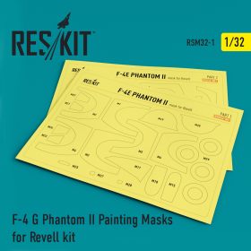 ResKit 1/32 F-4 G Phantom II Pre-cut painting masks for Revell kit RSM32-0001