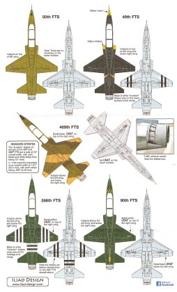 Review Iliad Design 1/48 T-38C Heritage Schemes Decal Sheet