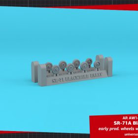 Armory 1/144 SR-71A Blackbird early type wheels w/ weighted tires AR AW14326