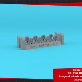 Armory1/144 SR-71A Blackbird late type wheels w/ weighted tires AR AW14327