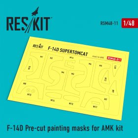 ResKit 1/48 F-14D Pre-cut painting masks for AMK Kit RSM48-0011
