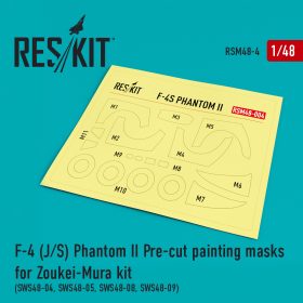 ResKit 1/48 F-4 (J/S) Phantom II Pre-cut painting masks for Zoukei-Mura (SWS48-04, SWS48-05, SWS48-08, SWS48-09) kit RSM48-0004
