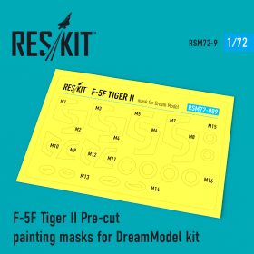 ResKit 1/72 F-5F Tiger II Pre-cut painting masks for DreamModel kit RSM72-0009