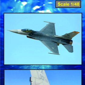 Katran 1/48 F-16C Block 30/40; F-16N Viper/Fighting Falcon Exhaust Nozzles engine F-110-GE-100 (opened) for KINETIC K4828