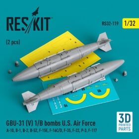 ResKit 1/32 GBU 31 Bomb (2 pcs) 3D Print RS32-0119