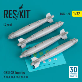 ResKit 1/32 GBU 38 Bomb (4 pcs) 3D Print RS32-0120