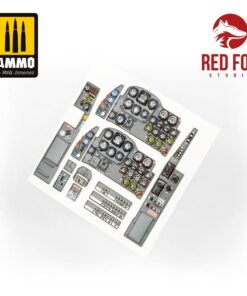 Alternative view of Red Fox 1/32 Messerschmitt Me 262A-1/A-2 with R4M & Bomb selector (for Revell kit) RFSQS-32050