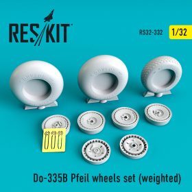 ResKit 1/32 Do-335B Pfeil wheels set (weighted) RS32-0332