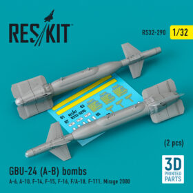 ResKit 1/32 GBU-24 (A-B) Bomb (2 pcs) (3D Printed) RS32-0290