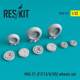 ResKit 1/32 MiG-21 (F/F13/U/US) wheels set RS32-0121