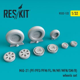 ResKit 1/32 MiG-21 (PF/PFS/PFM/FL/M/MF/MFN/SM/R) wheels set RS32-0122