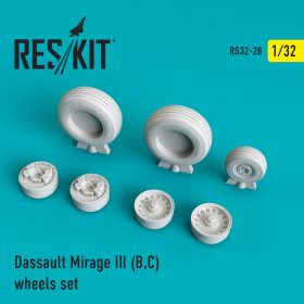 ResKit 1/32 Mirage III (B,C) wheels set RS32-0028