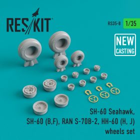 ResKit 1/35 SH-60 Seahawk, SH-60 (B,F) RAN S-70B-2, HH-60 (H, J) wheels set RS35-0008
