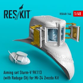 ResKit 1/48 Aiming set Sturm-V 9K113 (with Raduga-Sh) for Mi-24 Zvezda Kit RSU48-0146