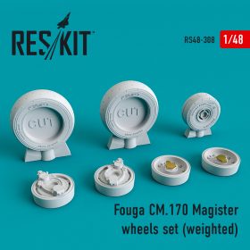 ResKit 1/48 Fouga CM.170 Magister wheels set (weighted) RS48-0308