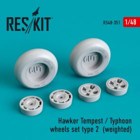ResKit 1/48 Hawker Tempest/Typhoon wheels set type 2 (weighted) RS48-0351