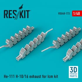 ResKit 1/48 He-111 H-10/16 exhaust for ICM kit RSU48-0173