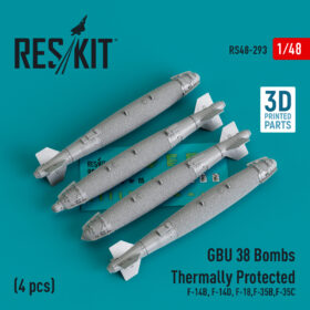 ResKit GBU 38 Bomb Thermally Protected (4 pcs) 3D Printed  (F-14B, F-14D, F-18,F-35B,F-35C) RS48-0293