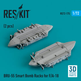ResKit BRU-55 Smart Bomb Racks for F/A-18 (2 pcs) (3D Printed) (1/72) RS72-0175