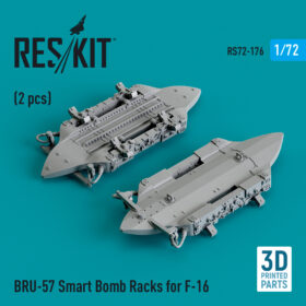 ResKit BRU-57 Smart Bomb Racks for F-16 (2 pcs) (3D Printed) (1/72) RS72-0176
