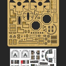 Green Strawberry 1/144 YT-1300 "Lando´s Millennium Falcon" - PE detail set for Bandai 09119-1_144