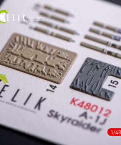 Alternative view of Kelik 1/48 A-1J Skyraider interior 3D decals for Tamiya K48012