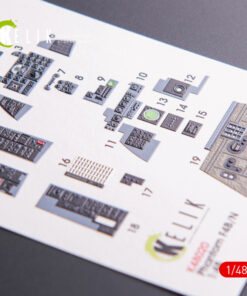 Alternative view of Kelik 1/48 F-4B/N interior 3D decals for Academy K48020