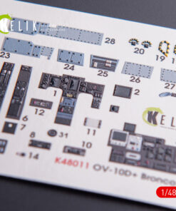 Alternative view of Kelik 1/48 OV-10D+ Bronco interior 3D decals for ICM kit K48011