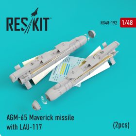 ResKit 1/48 AGM-65 Maverick missile with LAU-117 (2pcs) 3D Printed RS48-0192