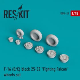 ResKit F-16 (A,B,C,D) "Fighting Falcon" late (weighted) wheels set (1/48) RS48-0024